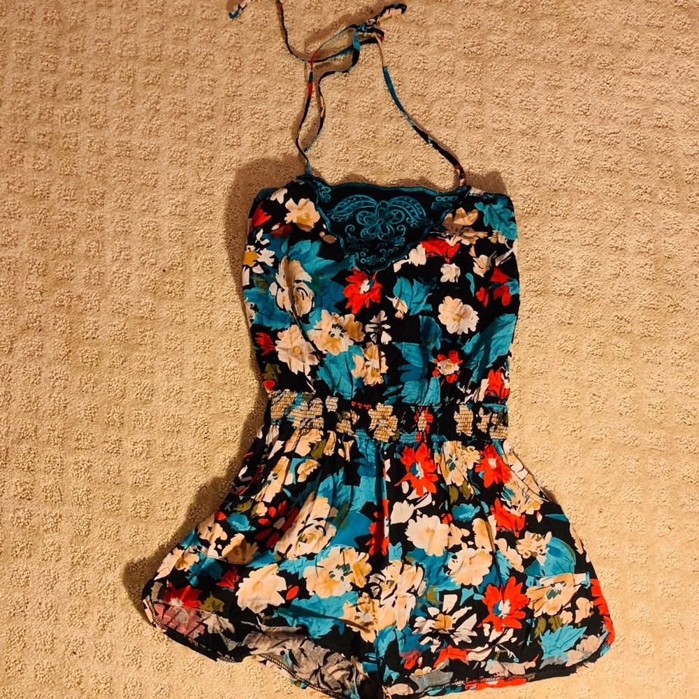 Floral Short Romper